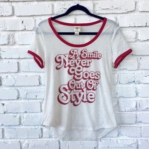 💥Sale! Self Esteem Smile Burnout T-Shirt